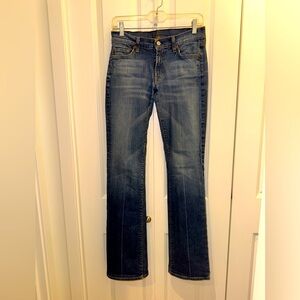 7 For All Mankind, low rise, bootcut jeans. Size 28